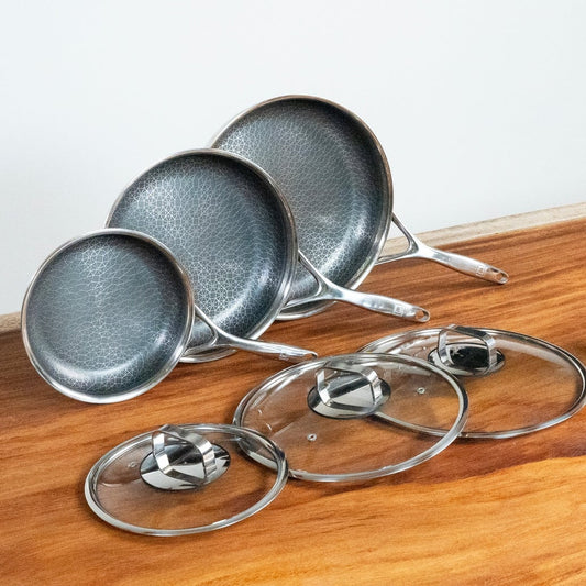 DiamondClad 6pc Hybrid Nonstick Frying Pan Cookware Set